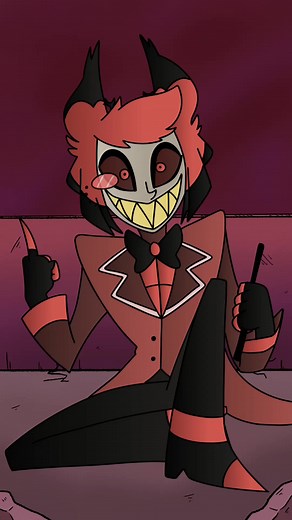 Alastor Run Away - Vox Style Animation Meme