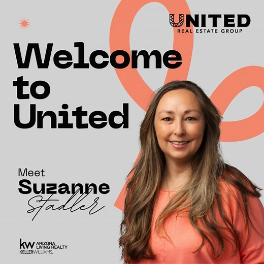 🎉 Please Join Us in Welcoming Suzanne Stadler to UNITED Real Estate Group! 🎉 We are beyond excited to welcome Suzanne Stadler to the UNITED Real Estate Group family! Suzanne brings an incredible blend of professionalism, positivity, and community spirit that fits perfectly with our culture. Suzanne has been married to her husband John for 26 years, and together they have two wonderful children — Julia, who attends Lee Williams High School where she plays volleyball and cheers, and Tyler, along