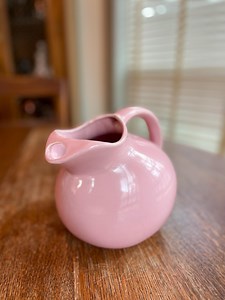 Vintage Pink Ceramic Tilt Ball Pitcher / Mid Century Earthenware Barware / Made in USA / Retro Cocktail Pitcher - Etsy