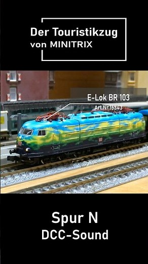 MINITRIX DB Touriatikzug Spur N #modellbahn #train #1zu160 #modeltrains #nゲージ