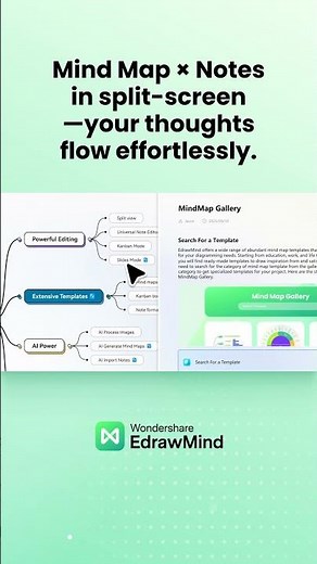 EdrawMind V13 — Feature Spotlight · Split View Focus