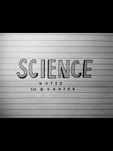 Grade 10 Science 1st Quarter Lettering