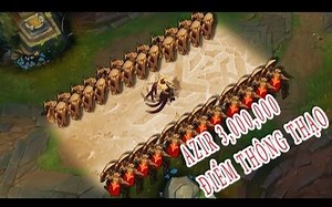 沙漠皇帝-阿兹尔 巅峰技能组合 E + Q + R Azir 3,000,000 点