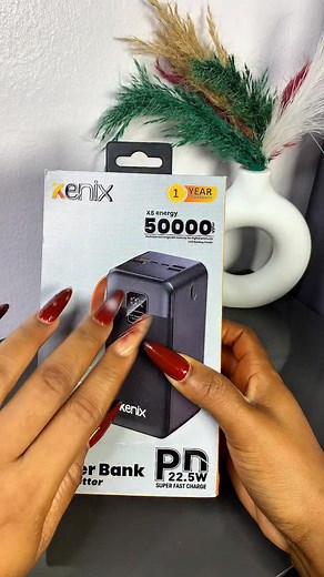 32K views · 88 reactions | Meet the Kenix High capacity 50,000mAh pure lithium battery power bank Charge Beyond Limit ✅22.5w fast charging ✅No swelling ✅One full year warranty ✅Charge up to 8 devices at once ✅Battery circuit protection ✅Overcurrent protection ✅Over heating protection ✅Over voltage protection ✅Digital Display ✅Smart safety protection Original power bank Launching Discount: 45,000 #kenixpowerbank #kenixstore #powerbank #k5energy | Kenixhq | Facebook