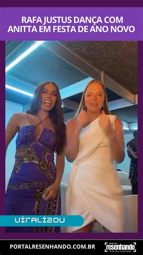 Eduardo Miranda Coutinho on Instagram: "Rafa Justus, com apenas 16 anos, fez o maior sucesso ao lado de Anitta, na festa de Ano Novo na Marina da Glória, no Rio de Janeiro! 🥳💃 As duas mostraram todo o talento e energia ao dançar “Gostosin”, hit da Anitta com Felipe Amorim e Hitmaker. A filha de Ticiane Pinheiro e Roberto Justus, toda estilosa de vestido branco, fez questão de compartilhar o momento com seus seguidores, se divertindo MUITO com a diva pop, que estava arrasando no palco com seus