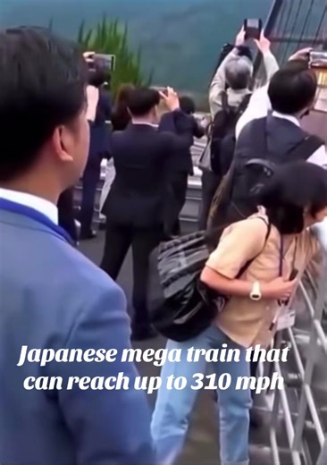 #Japanese mega train leaves the reporters stunt | train
