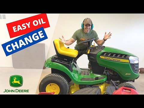 John Deere 100 series oil change