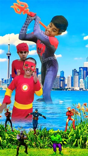 Angry Spider-Man | Tom Holland and Flash Running from Spider-Man 😱 #shorts #spiderman #marvel