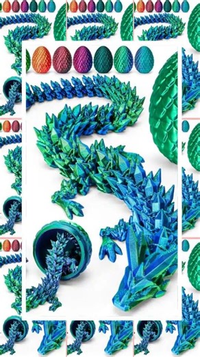 TBOLINE 12" 3D Printed Dragon Egg