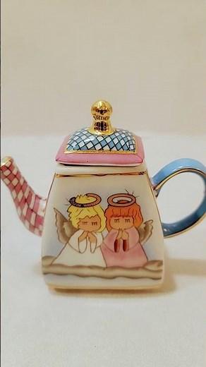 SOLD Vivian Chan Angels Praying Mini Teapot Ceramic #shorts #angels #teapot