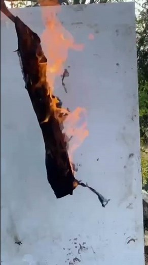 Burning T-shirt reverse (burning clothes) #shorts