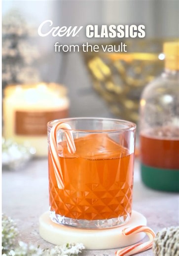 Crew Classics from the Vault | Episode 7 Revisiting a holiday favorite that turns any bourbon into a festive moment 🥃 This Candy Cane Infused Bourbon is simple, cozy, and the perfect batched drink for December hosting, just let the Crew Bottle do the work. How to make it: Add candy canes to your Crew Bottle Pour in 1 cup bourbon Infuse 1–2 days Stir with chocolate bitters, strain over ice, garnish with a mini candy cane A little peppermint, a little bourbon, a lot of holiday cheer! #HolidayCock
