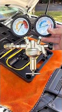 How to Pressure Test Your Car A/C System Like a Pro! #asmr #diy #plumbing #tools #reels