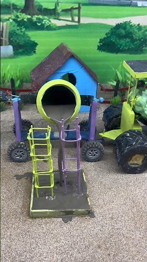 Building a Working DIY Mini Tractor | Mini Construction Project with Real Materials#youtubeshorts