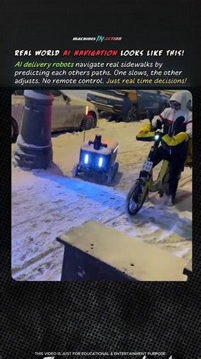 AI Delivery Robots Navigate Real Sidewalks! 🤖 #robotics
