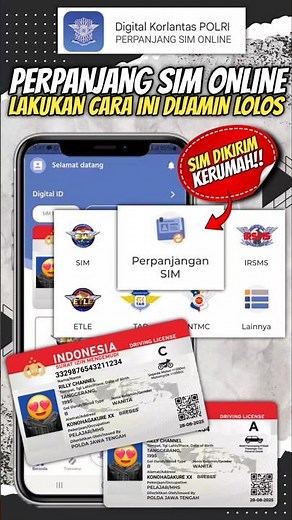 SIM DIKIRIM KERUMAH!! CARA PERPANJANG SIM A SIM C ONLINE ● PERPANJANG SIM SECARA ONLINE #simonline