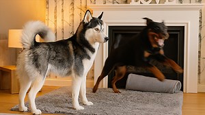 Husky Calm, Rottweiler Chaos