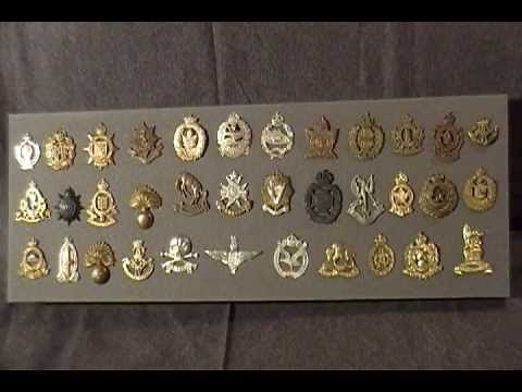 WW2 Military Cap Badge Collection Allied Para Glider Pilot Regiment Inteligence RCAF