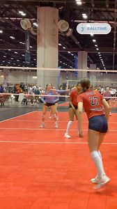 🍁ATTACKING VISION🏐 An important skill at a high level to have as an attacker is having great vision to see what is in front of you during those few seconds while you are in the air. 2026 Outside Haley Burgdorf(Penn State) and 2025 Outside Bella Bullington(Northwestern) show how important it is to see where the block is in less than ideal situations. Each set came from a difficult area of the court but both attackers do a great job on their way up to attack away from what they see from their op