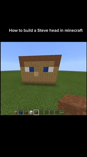 Cómo construir una cabeza de Steve en Minecraft