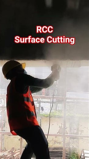 RCC surface cutting by grinding machine #shorts #cutting #machine #civil #project #works #activity