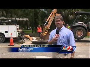 Exploding sewer gas injures 3 people