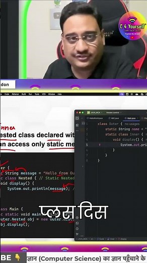 IntelliJ में Static Inner Class कोड किया? देखो कैसे! #shorts