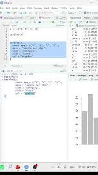 Barplot from a vector in RStudio