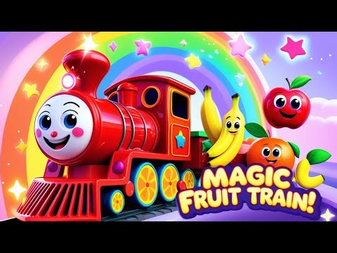 🚂🍓 Fruit Train Adventure Song! 🍎 Fruit Song for Kids & More| Kids Learning Video 🎶 #viralkids #fun