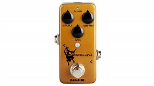 The NUX Horsemen strides in with two Klon clones in one mini pedal
