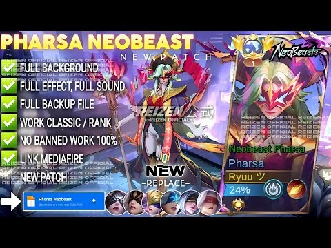 UPDATE Script Skin Pharsa Neobeast No Password | Full Effect Voice | Patch Terbaru