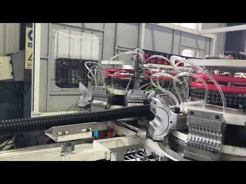 How the high speed 75mm DWC pipe machine running?