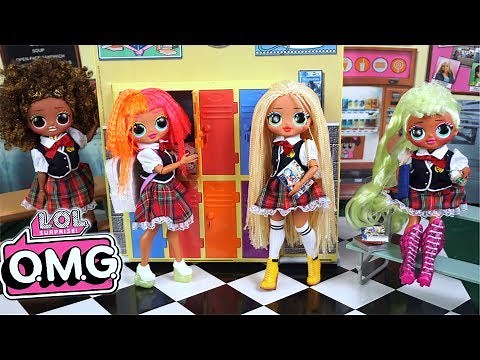 LOL OMG Doll Family First Day of High School Morning Routine - Barbie Classroom