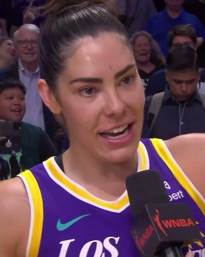 Kelsey Plum postgame sideline interview (part 2)