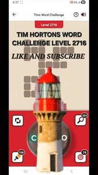 Tim Hortons Word Challenge Level 2716 #timhortons #free #contest #coffee #tea #donut