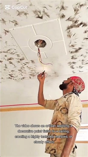 smoking marble effects on ceiling