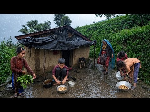Simple Life in Nepal Village | Fresh Organic Food Cooking