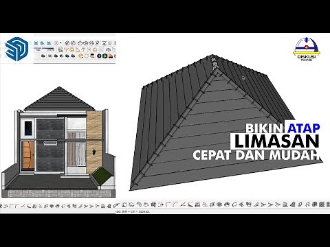 CARA MEMBUAT ATAP LIMASAN CEPAT DAN MUDAH