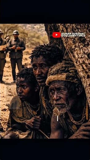 Primitive hunters meeting Germans #humanhistory #survival #indigenousculture