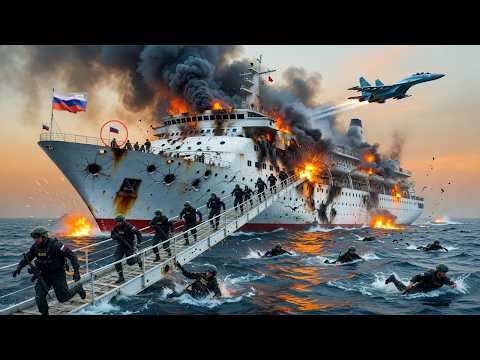 April 18, 2026! A Russian aircraft carrier carrying 15,000 Ministers was sunk by a US F-35 | ARMA 3