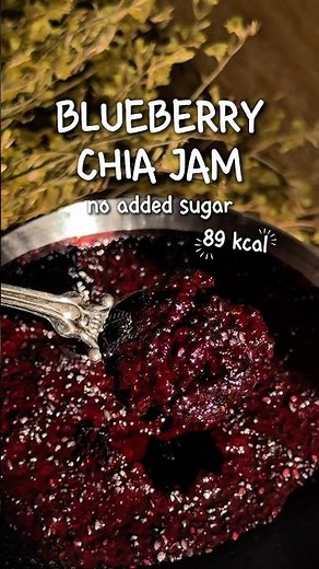 Skip store-bought! Make this blueberry chia jam – it's healthier and really easy to make🫐