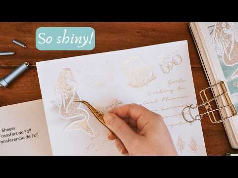 How I Make Foil Transfer Stickers for my Journal ✨ Cricut Tutorial | Functional & Decorative