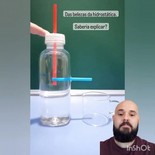 Experiência de Física, pressão hidrostática