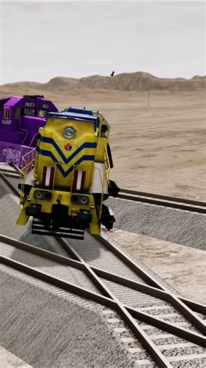 High Speed Train Crash 😱💥 (BeamNG Drive)