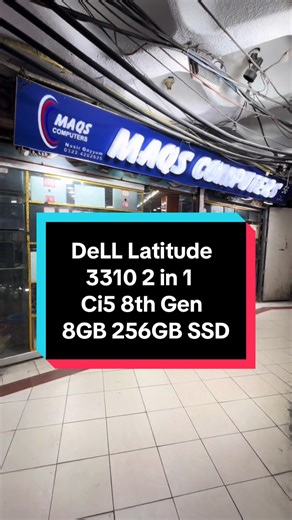 DeLL Latitude 3310 2in1 Core i5 8th Generation *Ram* = 8-GB *Hard* = 256 GB SSD *Battery Timing* = 2 Hour Multimedia 360 TouchScreen ▃▃▃▃▃▃▃▃▃▃▃▃▃▃▃ >> 15 Days Checking Warranty. >> Branded Charger & Power Cord is included. . *Adress:-* Shop no 56 First Floor Hafeez Center Gulberg III Lahore. . *Contacts:-* 0322-4282825 0333-4091163 Kindly call or msg us between working hours *12pm to 9:30pm* *(Sunday Close)* ▃▃▃▃▃▃▃▃▃▃▃▃▃▃▃ #maqscomputers #hafeezcenter #lahore #viral_video #laptopshop