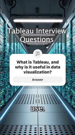 What is Tableau, and why is it useful in data visualization? #tableaututorial #dataanalyst