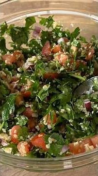 Tabouleh ☀️ ein gesunder frischer Salat 🌿 #salad #saladrecipe