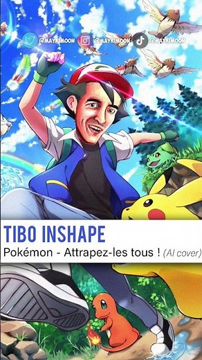 Tibo InShape chante le Générique de Pokémon (AI Cover) | #shorts