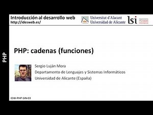 PHP: cadenas (funciones)