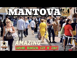 MANTOVA: ITALY VLOG - THE MOST BEAUTIFUL CITY OF ITALY 🇮🇹, 4K WALKING TOUR 60FPS, #europe
